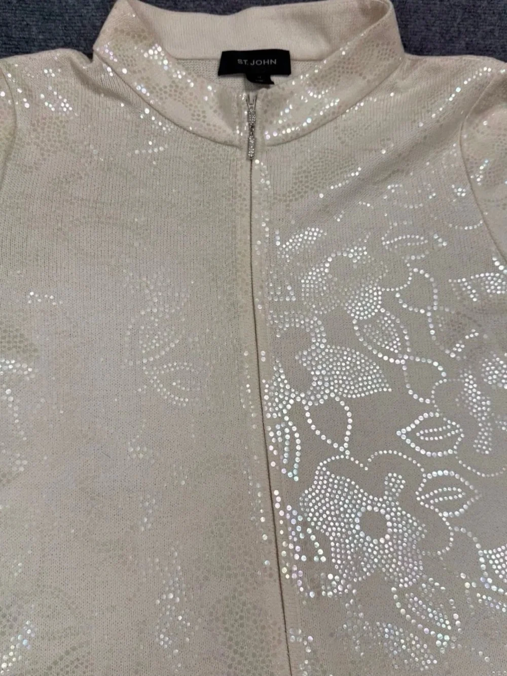 St. John Ivory jacket Size 14